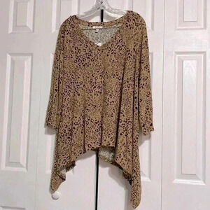 Skinny Girl Jean animal print sleep top shirt blouse